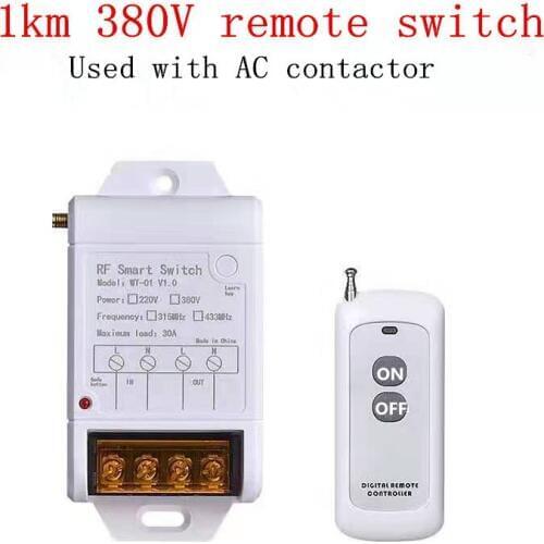 Wireless Intelligent remote control switch submersible pump high power motor controller 220V 380V for fan blower motor