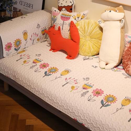 Sofa Towel Cushion Couch Cover Embroidery Four Season Universal Slipcover White Non-slip Cloth Sofa Covers Seat for Living Room