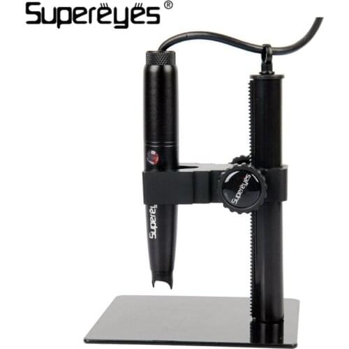 Supereyes HD Digital Microscope 500X Real USB Microscope 5MP Video Microscopes Magnifier USB Loupe Magnifier with Stand B008