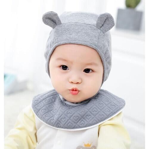 Baby Hat Newborn Baby Infant Girl Cap With Ears Move Baby Muts Accessories Kids Hat Bonnet Enfant Infantil Props 3 - 8 M Hats