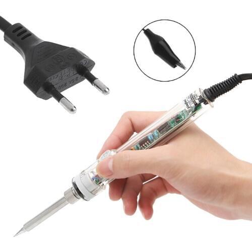 907 Adjustable Constant Temperature Electric Soldering Iron Lead-free 220V 60W EU Plug