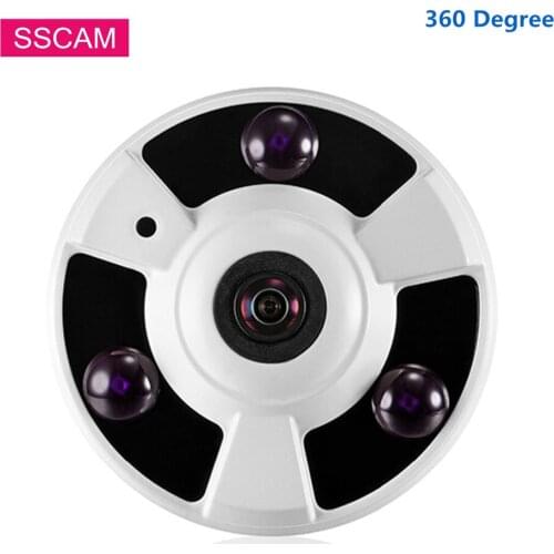 4MP Fisheye AHD CCTV Security Camera 1.56mm 360 Degree Night Vision Home Office Video Surveillance Infrared Camera Dome