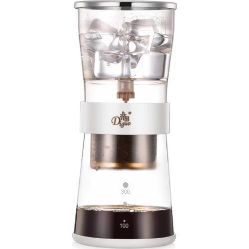 Cold Brew Coffee Dripper Adjustable Ice Drip Dripper with Glass Carafe Coffee Machine Drip Filter Pot