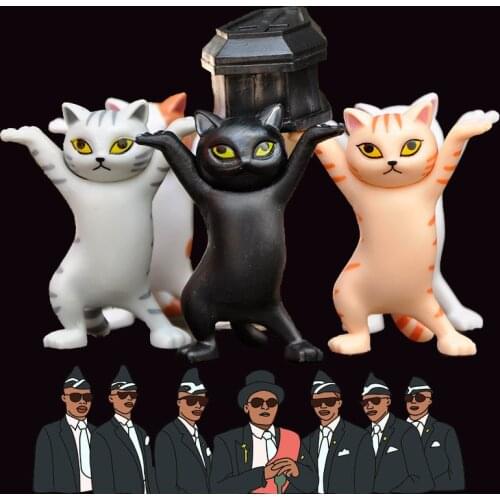 Ghanas dancing pallbearers Cats Set hot Astronomia style mini Garden ornaments micro landscape room decor ornament