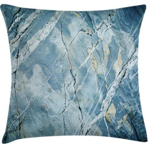 Hot Fashion Marble Throw Pillow Case Exquisite Granite Stone Cushion Cover Nature Faded Rock Picture Home Couch Decor