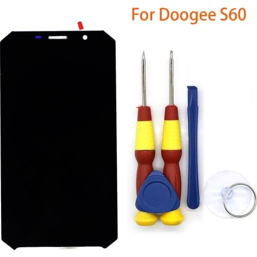 New Original Touch Screen LCD Display LCD Screen For DOOGEE S60 S60 Lite Replacement Parts + Disassemble Tool