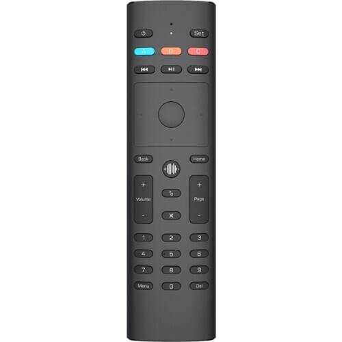 G40S Voice Search Air Mouse 33 Keys IR Learning Gyro 2.4G Smart Remote Control for Apple TV For Roku For Vizio Android TV BOX