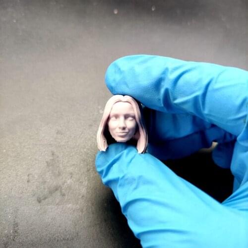 Blank 1/12 Scale Magneto Daughter Polaris Head Sculpt Unpainted Fit 6" ML Figure