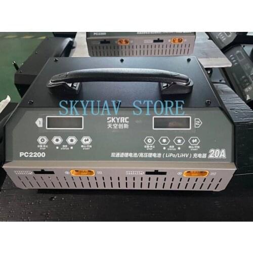 SKYRC PC2200 Dual Channel 12S Lipo Charger 2100W/20A Dual Channel Drone Lithium Battery Charger PC2200