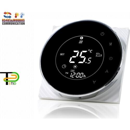 EU RS485 Temperature Thermostat MODBUS 24V/110V-240V for Air Conditioner 2Pipe/4pipe Heater Cooler Regulator