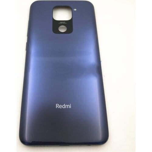 For Redmi 10X Battery Door Back Cover Housing For Xiaomi Redmi Note 9 Battery Back Cover Rear Door Housing With Side Key