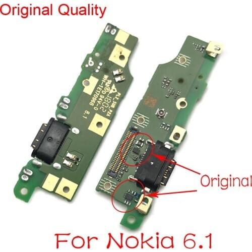 10pcs/lot, Dock Connector For Nokia 6.1 Nokia 6 2018 Micro USB Charger Charging Port Flex Cable Board With Microphone