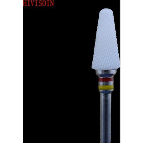 5 Pcs/Lot White Zirconia Ceramic Dental Lab Burs - Cross cut super fine (0802.040)