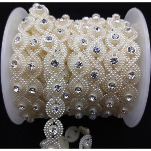 New Creative Pave Pearl Crystal Rhombic Beads Diy Party Crafts Supply Beads Wedding Clothing Supplies Geometric Accessories Hot