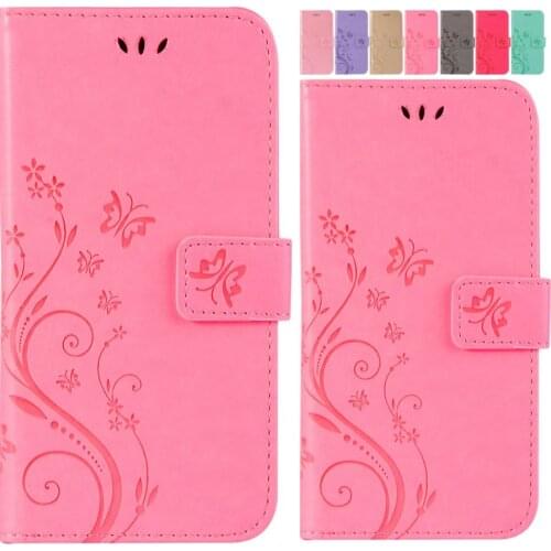 A21S Butterfly Wallet Case For Etui Samsung Galaxy A12 A32 A42 A52 A72 A51 A71 S20 Fe S21 Plus S30 Ultra S8+ Flower Cover E04D