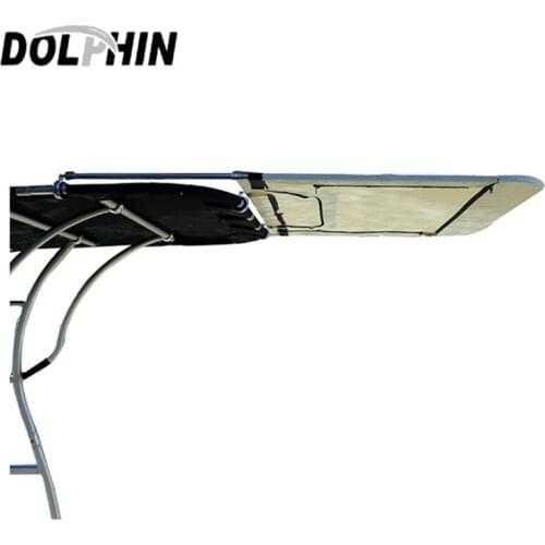 Dolphin Pro+ Slidable Extension Bimini Boat Stern Shade Black Canopy For Pro2/Pro3 T Top - 60'' wide 47'' long