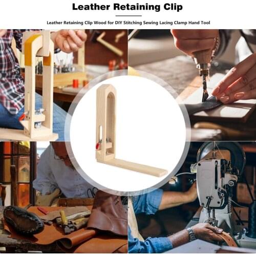 Wood Sewing Tools Leather Craft Retaining Clip DIY Hand Tool Set Table Desktop Stitching Lacing for Pony Horse Clamp Tools
