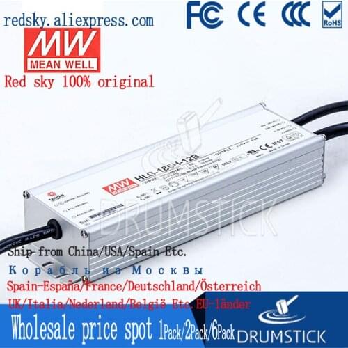 Friendly MEAN WELL 12Pack HLG-185H-12B 12V 13A meanwell HLG-185H 12V 156W Single Output LED Driver Power Supply B type