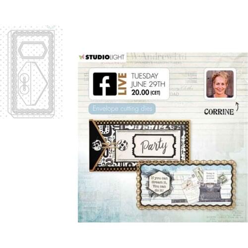 Envelope Metal Cutting Dies for DIY Scrapbooking Crafts Dies Cut Stencils Maker Photo Album Template Handmade Decoration 2021