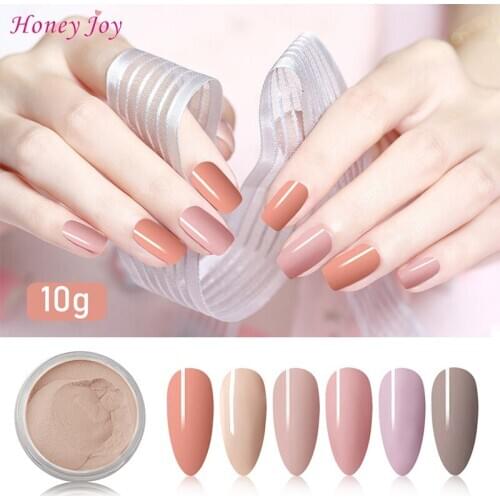 6 box/set Very Fine Purity Light Colors Nude Series Dip Powder Nail Kit Dipping Powder Set as Nail Gel Nail Polish Effect