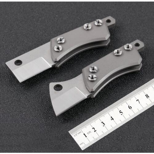 The latest style The sharp mini pocket knife D2 steel Handle material is titanium handle CT-4 Exquisite gift