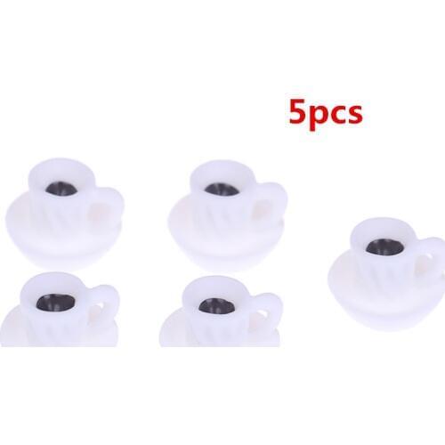 New 5Pcs/lot Kitchen Doll Accessories Dollhouse Miniature Coffee Cup For Kitchen Room Food Drink Home Tableware Decors