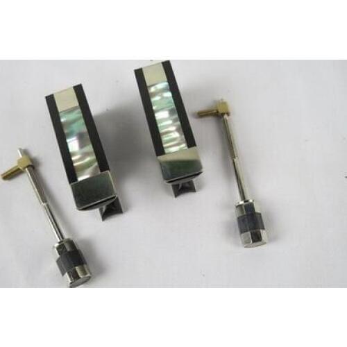 Nice violin frogs, 2pcs HIGH QUALITY ebony Violin bow frogs with copper mounted