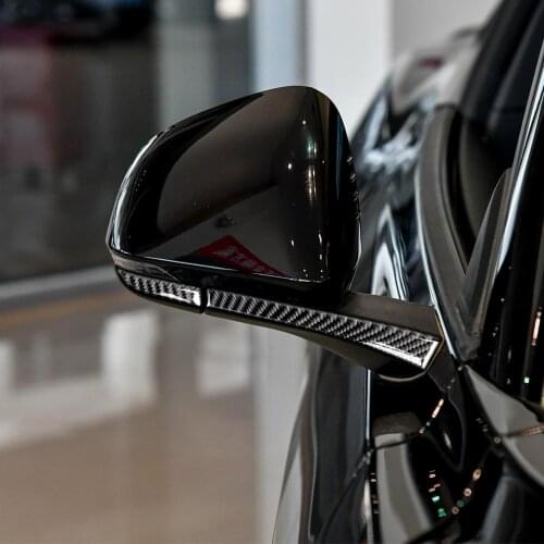 It Is Suitable For Mustang The Carbon Fiber Interior accessories Rearview Mirror Sticker The Carbon Fiber
