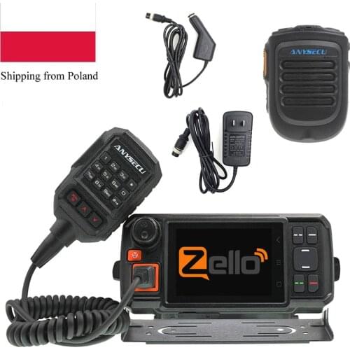 4G-W2Plus 4G Network Radio Android 7.0 N60 Walkie Talkie work with Real-ptt / Zello with AC adaptor and Car charger cable