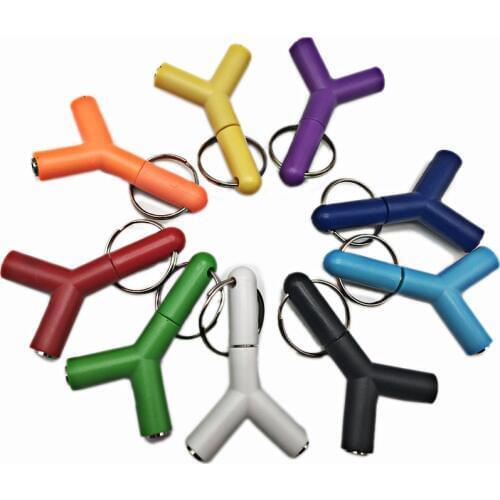 New 1pc Audio Splitter Y Jack Male To 2 Female M/F 3.5mm Stereo Cable Adapter for Earphone Headphones Mobile Phone PC MP3 MP4