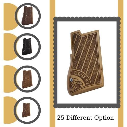 Desert Eagle Walnut Tree Laser Cut Gun Grips