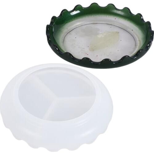 Crystal Epoxy Resin Mold Wave Dish Casting Silicone Mould Handmade DIY Crafts Decorations Making Tool
