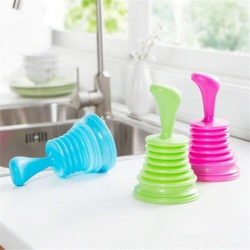 Toilet Drain Plungers Pipeline Dredger Household Sewer Suction Plug Kitchen Rubber Sink Plunger Pipe-cleaner Bathroom TOOLS