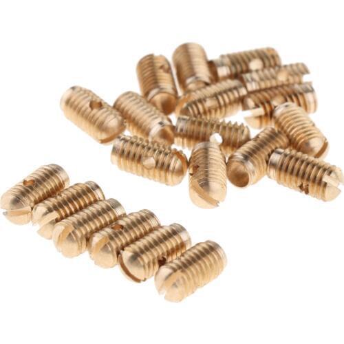 Tooyful Practical 20Pcs Copper Alto/Tenor/Soprano Saxophone Adjust Screws Sax Repair Parts, Golden