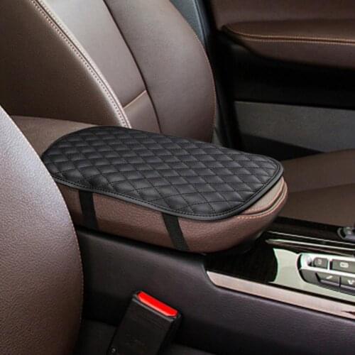 Universal Car Seat Cover Soft Leather Auto Center Armrest Console Box Armrest Seat Protective Pad Mat Car Arm Rest Top Cover Hot