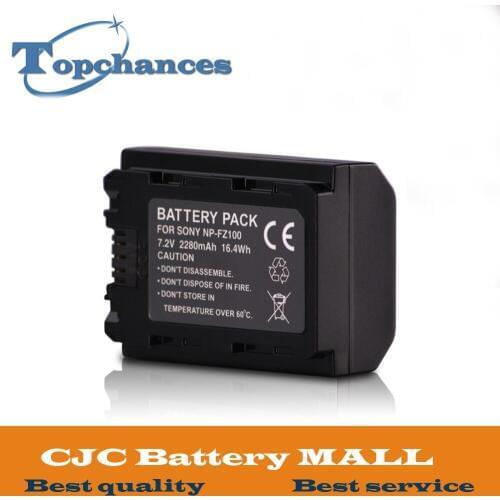 High Quality 7.2V 2280mAh NPFZ100 Battery For Sony NP-FZ100 Battery A9 A9R A7RM3 A7M3 Alpha9R Camera Battery