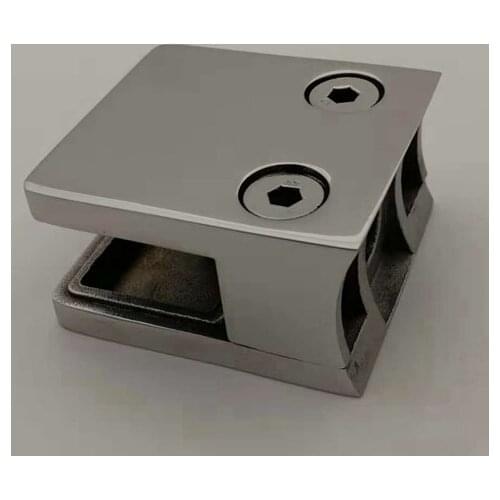 Freeshipping B203 AISI 304 Grade Rounded "D" Shape Staircase Parts Glass Clamp For Round Newel Post