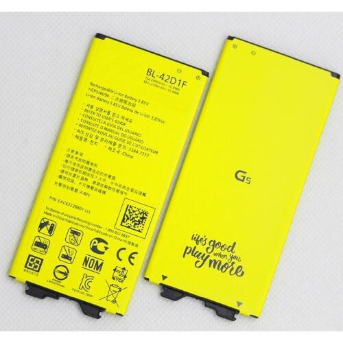 10pcs/lot 2800mAh Replacement Battery BL-42D1F For LG G5 VS987 US992 H820 H850 H868 H860 F700K BL 42D1F Mobile Phone battery