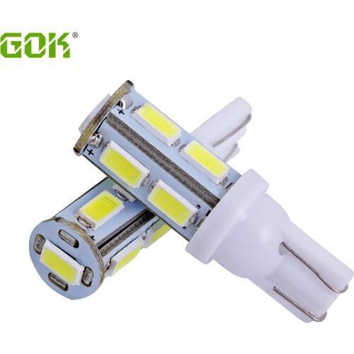100PCS/LOT T10 w5w led t10 9SMD led 5630 5730 Car Led light T10 9LED Wedge BULB W5W led clearance light car styling