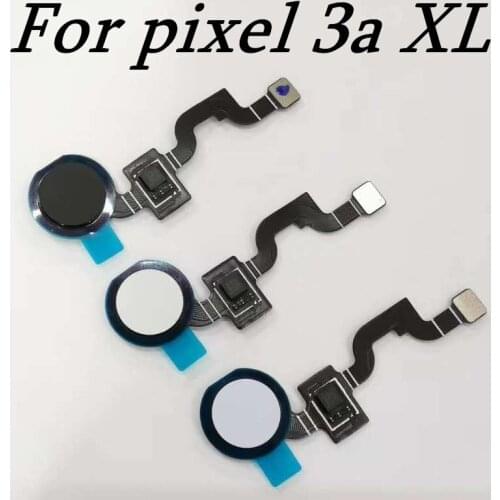 10ps Original Fingerprint Identification Touch ID Sensor Home Button OK Key Ribbon For Google Pixel 3a XL Returns Keypads Module