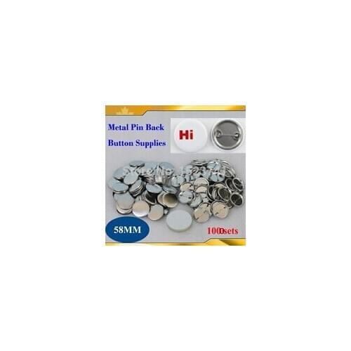 2-1/4" 58mm 1000 Sets NEW Professional All Steel Badge Button Maker Pin Back Metal Pinback Button Supply Materials