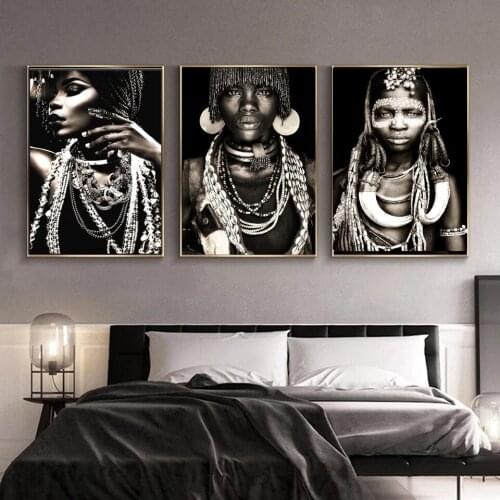 African Women 5d DIY Diamond Painting Primitive Tribal Woman Embroidery Portrait Art Decor Mosaic Wall Modern Living Room Mural