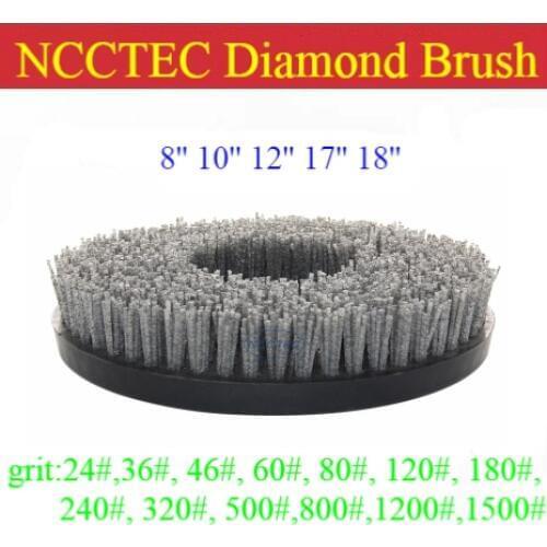 8'' 10'' 12'' 17'' 18'' Diamond abrasive Antique brush for floor polisher | 200 250 300 425 450mm round brush disk for granit