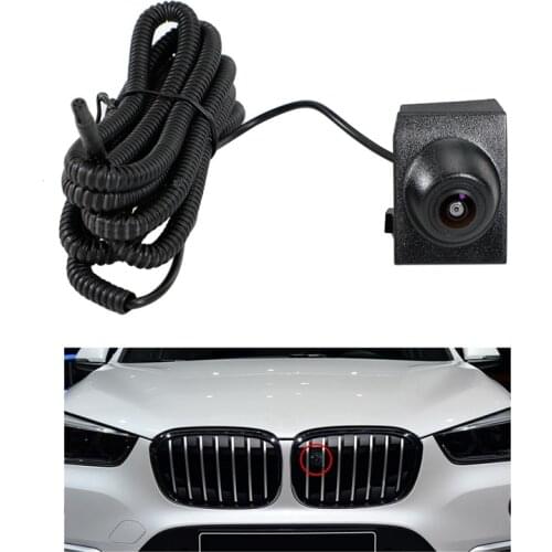 Car Front View Camera Waterproof Night Vision CCD Parking Camera for-BMW X1 F48 2016 2017 Grille with Electroplate