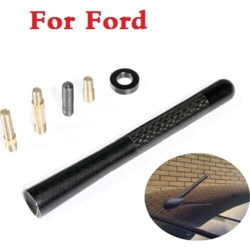 Car Auto Fiber Wrc Carbon Short Antenna Radio Antenna For Ford Fusion Gt Ka Kuga Maverick Mondeo St Mustang Taurus X Thunderbird