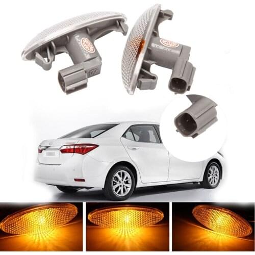 Car Side Turn Signal Light Fender Lamps Amber Indicator Blub for Toyota Yaris RAV4 Auris Corolla 2005-2011 81730-0D032