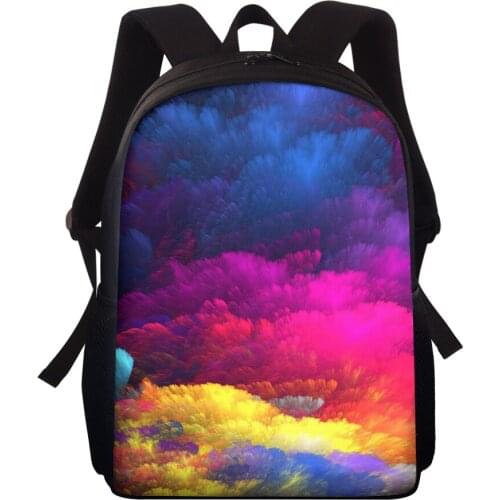 ELVISWORDS Brand Customize Color Backpack Fashion Landscape Print Knapsack For Women Men Rucksack Boys Girls School Bags Mochila
