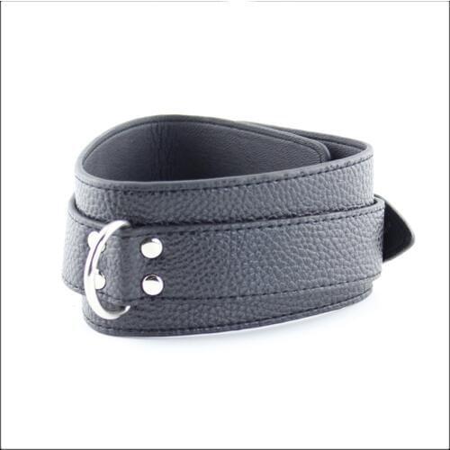 SODANDY Black Sex Slave Collar Erotic Toys PU Letaher BDSM Collar Fetish Sex Toys For Woman Sex Torture For Couples