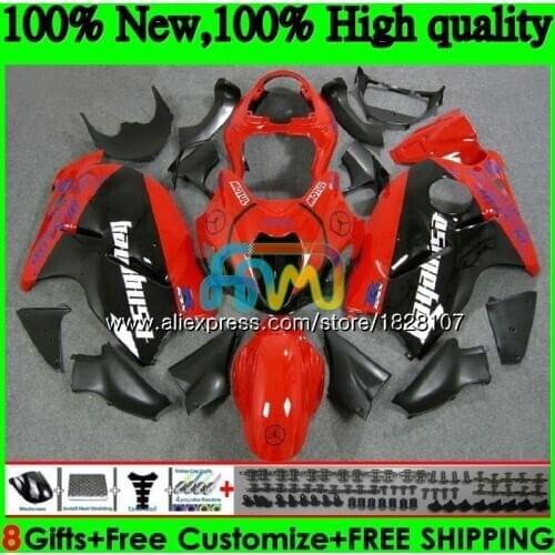 GSXR-1300 For SUZUKI Hayabusa GSXR1300 96 02 03 04 05 06 07 49BS.58 GSXR 1300 Red black 2002 2003 2004 2005 2006 2007 Fairing