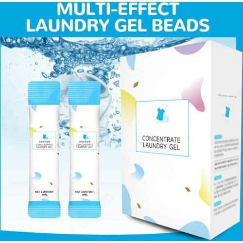 Laundry Gel Lasting Fragrance Colorful Laundry Ball Beads Washing Ball Cleaner Capsules Liquid Detergent Pods 30 Bags